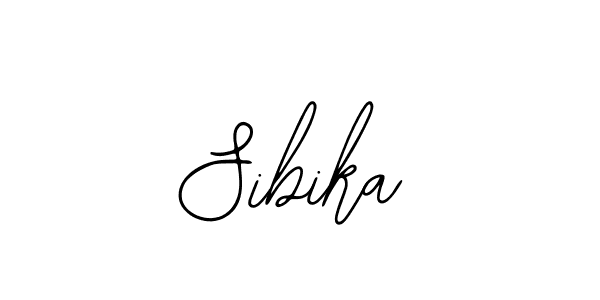 How to make Sibika name signature. Use Bearetta-2O07w style for creating short signs online. This is the latest handwritten sign. Sibika signature style 12 images and pictures png