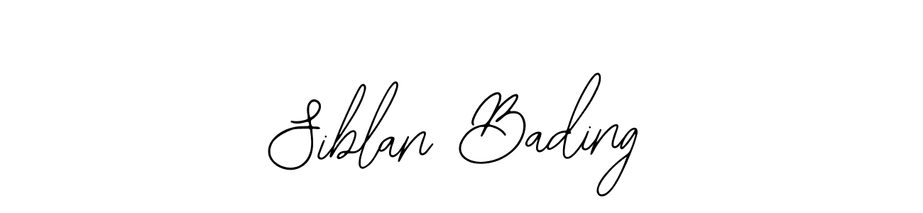 How to make Siblan Bading signature? Bearetta-2O07w is a professional autograph style. Create handwritten signature for Siblan Bading name. Siblan Bading signature style 12 images and pictures png