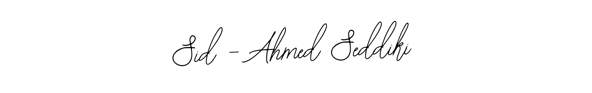 Make a beautiful signature design for name Sid - Ahmed Seddiki. With this signature (Bearetta-2O07w) style, you can create a handwritten signature for free. Sid - Ahmed Seddiki signature style 12 images and pictures png