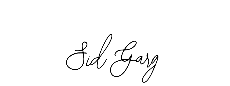 Create a beautiful signature design for name Sid Garg. With this signature (Bearetta-2O07w) fonts, you can make a handwritten signature for free. Sid Garg signature style 12 images and pictures png