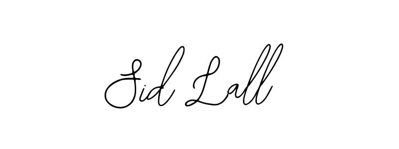 Use a signature maker to create a handwritten signature online. With this signature software, you can design (Bearetta-2O07w) your own signature for name Sid Lall. Sid Lall signature style 12 images and pictures png