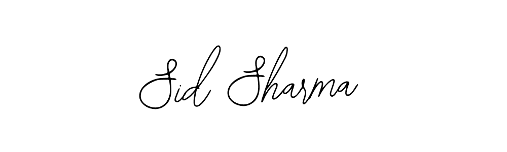 Create a beautiful signature design for name Sid Sharma. With this signature (Bearetta-2O07w) fonts, you can make a handwritten signature for free. Sid Sharma signature style 12 images and pictures png