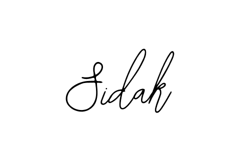 Create a beautiful signature design for name Sidak. With this signature (Bearetta-2O07w) fonts, you can make a handwritten signature for free. Sidak signature style 12 images and pictures png