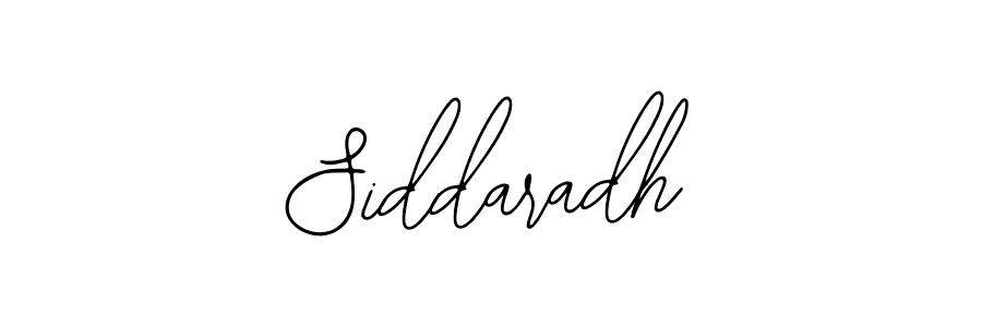 How to make Siddaradh signature? Bearetta-2O07w is a professional autograph style. Create handwritten signature for Siddaradh name. Siddaradh signature style 12 images and pictures png