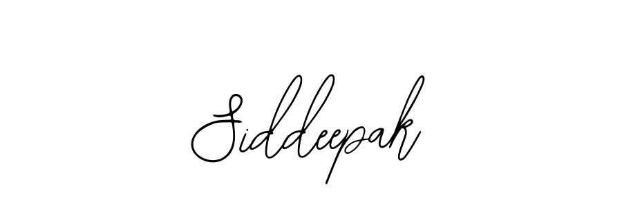 Make a beautiful signature design for name Siddeepak. Use this online signature maker to create a handwritten signature for free. Siddeepak signature style 12 images and pictures png