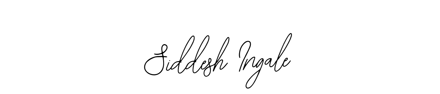 Siddesh Ingale stylish signature style. Best Handwritten Sign (Bearetta-2O07w) for my name. Handwritten Signature Collection Ideas for my name Siddesh Ingale. Siddesh Ingale signature style 12 images and pictures png
