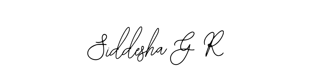 if you are searching for the best signature style for your name Siddesha G R. so please give up your signature search. here we have designed multiple signature styles  using Bearetta-2O07w. Siddesha G R signature style 12 images and pictures png