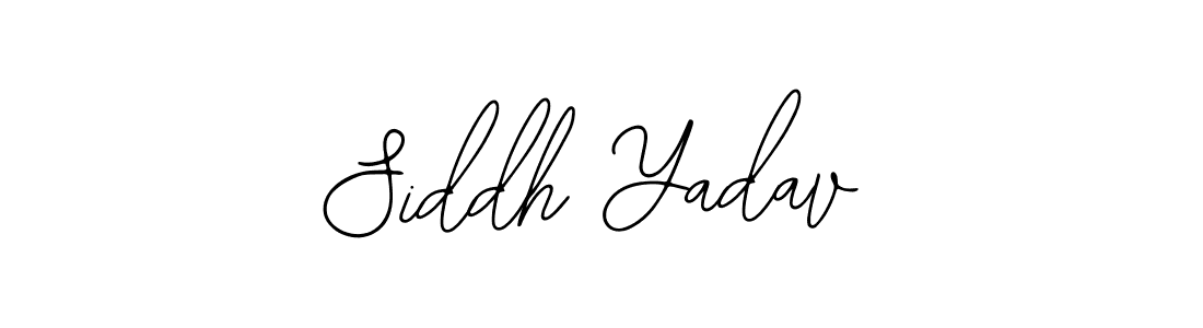 How to make Siddh Yadav name signature. Use Bearetta-2O07w style for creating short signs online. This is the latest handwritten sign. Siddh Yadav signature style 12 images and pictures png