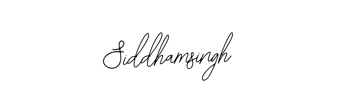 Bearetta-2O07w is a professional signature style that is perfect for those who want to add a touch of class to their signature. It is also a great choice for those who want to make their signature more unique. Get Siddhamsingh name to fancy signature for free. Siddhamsingh signature style 12 images and pictures png