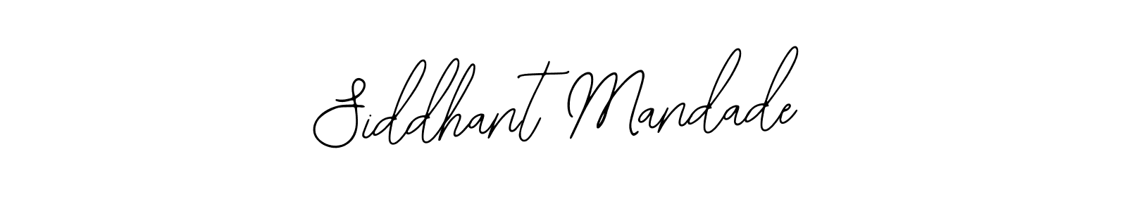 How to make Siddhant Mandade name signature. Use Bearetta-2O07w style for creating short signs online. This is the latest handwritten sign. Siddhant Mandade signature style 12 images and pictures png