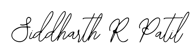 Enhance your business communications with Siddharth R Patil signature in Bearetta-2O07w lettering. Clean, modern, and universally compatible. Siddharth R Patil signature style 12 images and pictures png