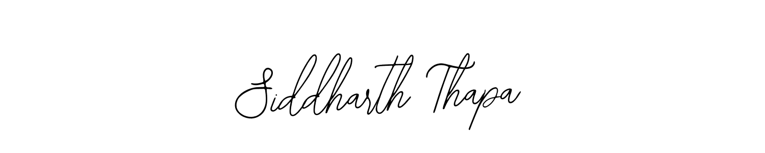 Design your own signature with our free online signature maker. With this signature software, you can create a handwritten (Bearetta-2O07w) signature for name Siddharth Thapa. Siddharth Thapa signature style 12 images and pictures png