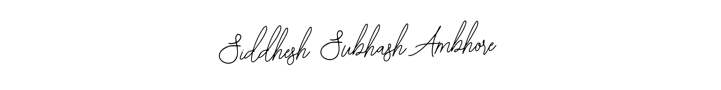 Design your own signature with our free online signature maker. With this signature software, you can create a handwritten (Bearetta-2O07w) signature for name Siddhesh Subhash Ambhore. Siddhesh Subhash Ambhore signature style 12 images and pictures png