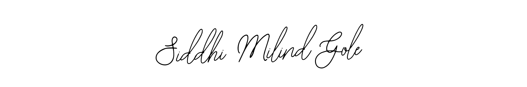 This is the best signature style for the Siddhi Milind Gole name. Also you like these signature font (Bearetta-2O07w). Mix name signature. Siddhi Milind Gole signature style 12 images and pictures png