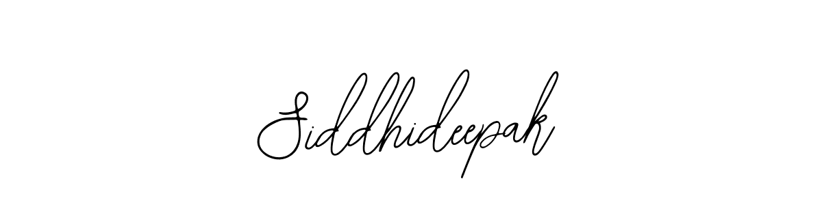 Design your own signature with our free online signature maker. With this signature software, you can create a handwritten (Bearetta-2O07w) signature for name Siddhideepak. Siddhideepak signature style 12 images and pictures png