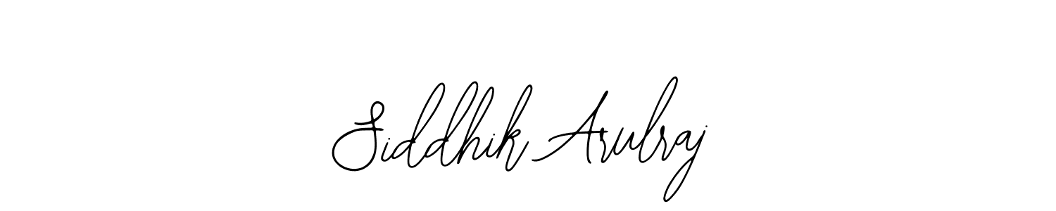 Design your own signature with our free online signature maker. With this signature software, you can create a handwritten (Bearetta-2O07w) signature for name Siddhik Arulraj. Siddhik Arulraj signature style 12 images and pictures png