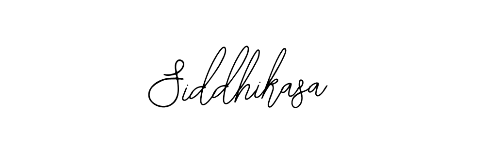 Use a signature maker to create a handwritten signature online. With this signature software, you can design (Bearetta-2O07w) your own signature for name Siddhikasa. Siddhikasa signature style 12 images and pictures png