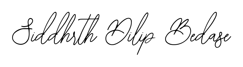 Give your name Siddhrth Dilip Bedase an exquisite flair with the Bearetta-2O07w script font. Ideal for contracts, resumes, and formal letterheads. Siddhrth Dilip Bedase signature style 12 images and pictures png