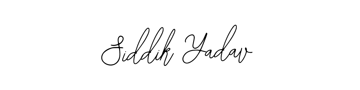 How to make Siddik Yadav name signature. Use Bearetta-2O07w style for creating short signs online. This is the latest handwritten sign. Siddik Yadav signature style 12 images and pictures png