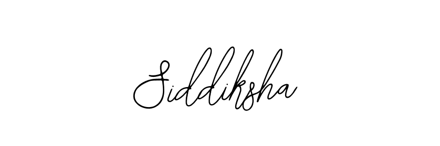 Design your own signature with our free online signature maker. With this signature software, you can create a handwritten (Bearetta-2O07w) signature for name Siddiksha. Siddiksha signature style 12 images and pictures png