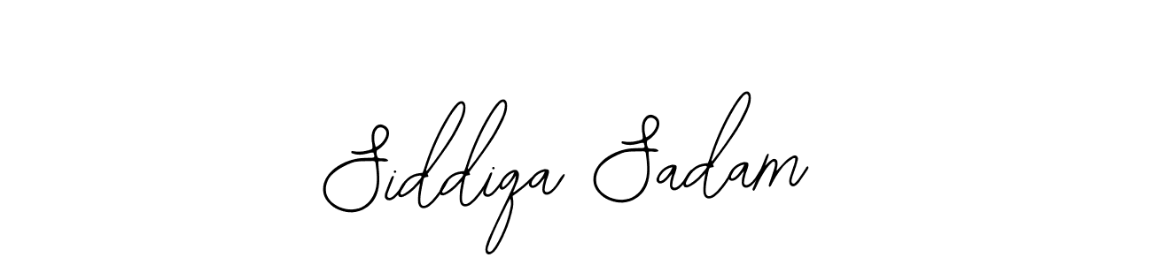 Use a signature maker to create a handwritten signature online. With this signature software, you can design (Bearetta-2O07w) your own signature for name Siddiqa Sadam. Siddiqa Sadam signature style 12 images and pictures png