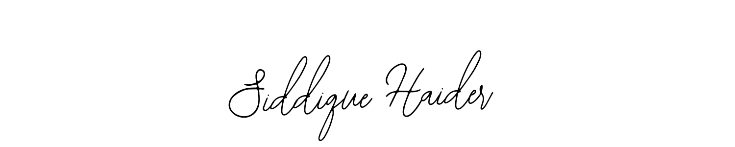 Design your own signature with our free online signature maker. With this signature software, you can create a handwritten (Bearetta-2O07w) signature for name Siddique Haider. Siddique Haider signature style 12 images and pictures png