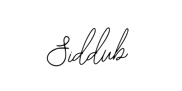 Siddub stylish signature style. Best Handwritten Sign (Bearetta-2O07w) for my name. Handwritten Signature Collection Ideas for my name Siddub. Siddub signature style 12 images and pictures png