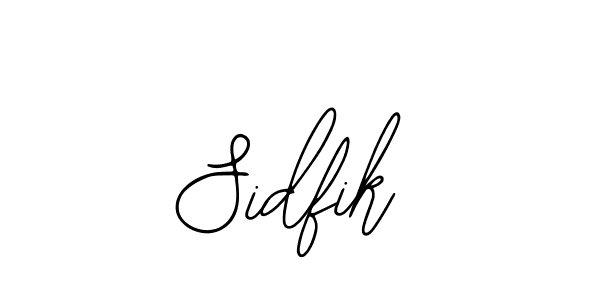 You should practise on your own different ways (Bearetta-2O07w) to write your name (Sidfik) in signature. don't let someone else do it for you. Sidfik signature style 12 images and pictures png