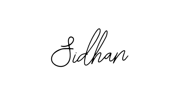 Design your own signature with our free online signature maker. With this signature software, you can create a handwritten (Bearetta-2O07w) signature for name Sidhan. Sidhan signature style 12 images and pictures png