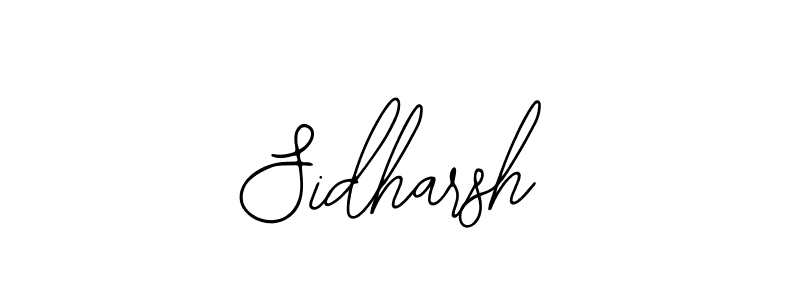 How to make Sidharsh signature? Bearetta-2O07w is a professional autograph style. Create handwritten signature for Sidharsh name. Sidharsh signature style 12 images and pictures png