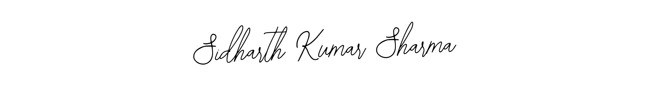 How to make Sidharth Kumar Sharma name signature. Use Bearetta-2O07w style for creating short signs online. This is the latest handwritten sign. Sidharth Kumar Sharma signature style 12 images and pictures png