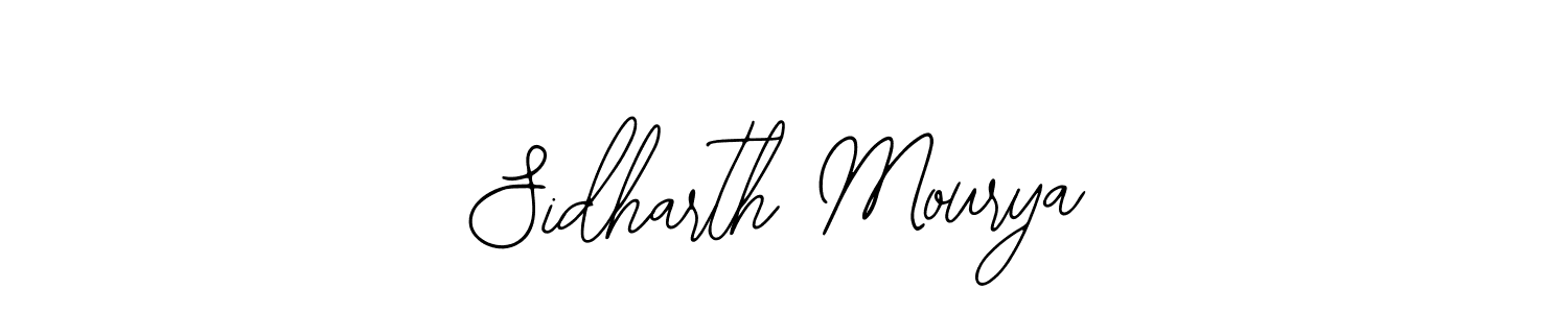 How to make Sidharth Mourya name signature. Use Bearetta-2O07w style for creating short signs online. This is the latest handwritten sign. Sidharth Mourya signature style 12 images and pictures png