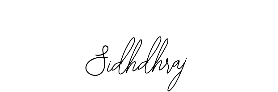 How to make Sidhdhraj name signature. Use Bearetta-2O07w style for creating short signs online. This is the latest handwritten sign. Sidhdhraj signature style 12 images and pictures png