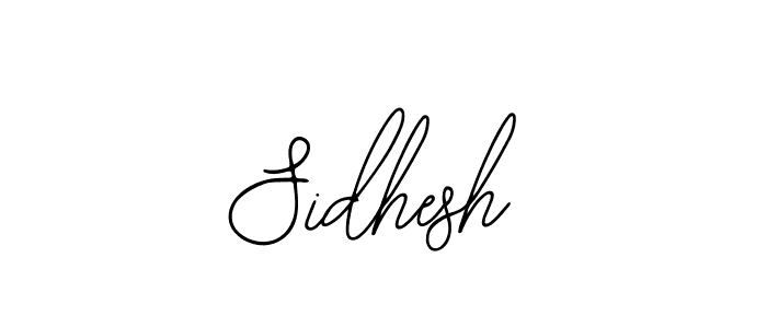 How to Draw Sidhesh signature style? Bearetta-2O07w is a latest design signature styles for name Sidhesh. Sidhesh signature style 12 images and pictures png