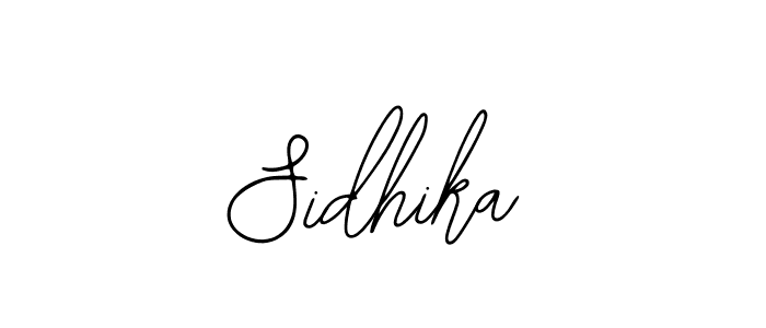 Design your own signature with our free online signature maker. With this signature software, you can create a handwritten (Bearetta-2O07w) signature for name Sidhika. Sidhika signature style 12 images and pictures png