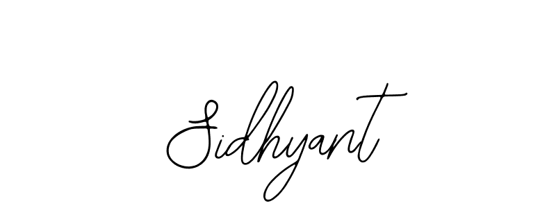 Make a beautiful signature design for name Sidhyant. Use this online signature maker to create a handwritten signature for free. Sidhyant signature style 12 images and pictures png