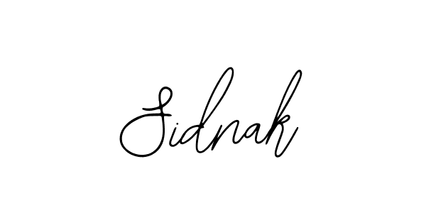 Sidnak stylish signature style. Best Handwritten Sign (Bearetta-2O07w) for my name. Handwritten Signature Collection Ideas for my name Sidnak. Sidnak signature style 12 images and pictures png