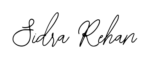 A sleek calligraphic signature for name Sidra Rehan utilizing Bearetta-2O07w styling. Great for adding personal signatures to photos and art. Sidra Rehan signature style 12 images and pictures png