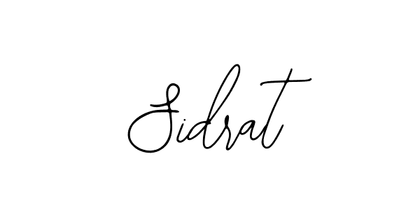 How to make Sidrat name signature. Use Bearetta-2O07w style for creating short signs online. This is the latest handwritten sign. Sidrat signature style 12 images and pictures png