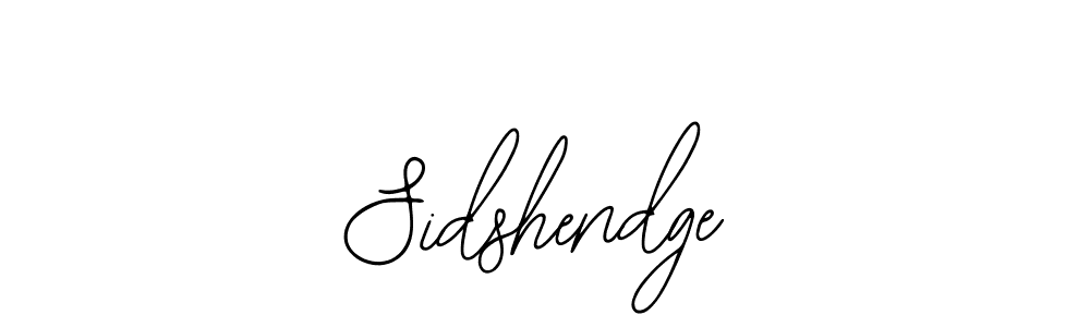 How to make Sidshendge signature? Bearetta-2O07w is a professional autograph style. Create handwritten signature for Sidshendge name. Sidshendge signature style 12 images and pictures png