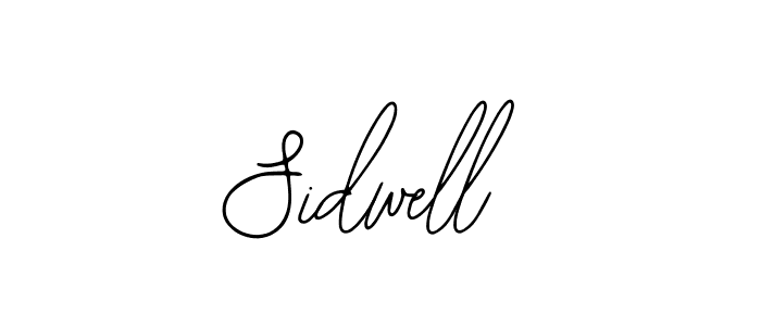 How to make Sidwell name signature. Use Bearetta-2O07w style for creating short signs online. This is the latest handwritten sign. Sidwell signature style 12 images and pictures png