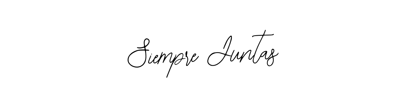 Use a signature maker to create a handwritten signature online. With this signature software, you can design (Bearetta-2O07w) your own signature for name Siempre Juntas. Siempre Juntas signature style 12 images and pictures png