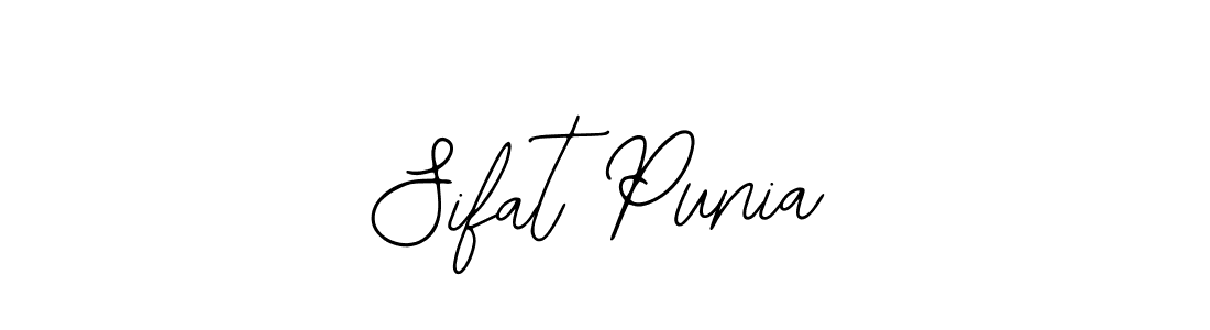 Design your own signature with our free online signature maker. With this signature software, you can create a handwritten (Bearetta-2O07w) signature for name Sifat Punia. Sifat Punia signature style 12 images and pictures png