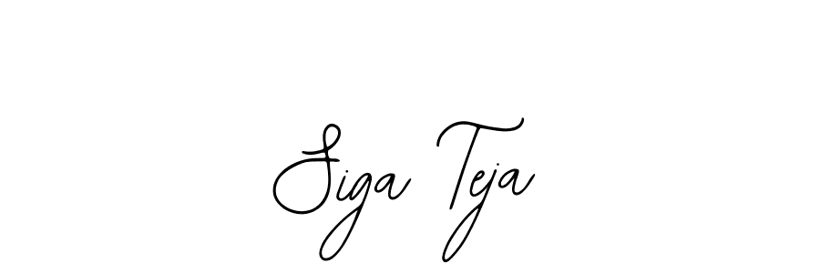 Use a signature maker to create a handwritten signature online. With this signature software, you can design (Bearetta-2O07w) your own signature for name Siga Teja. Siga Teja signature style 12 images and pictures png
