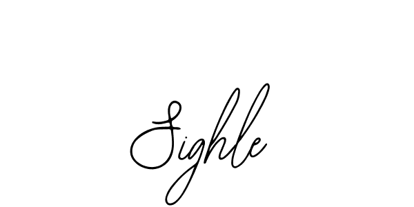 if you are searching for the best signature style for your name Sighle. so please give up your signature search. here we have designed multiple signature styles  using Bearetta-2O07w. Sighle signature style 12 images and pictures png