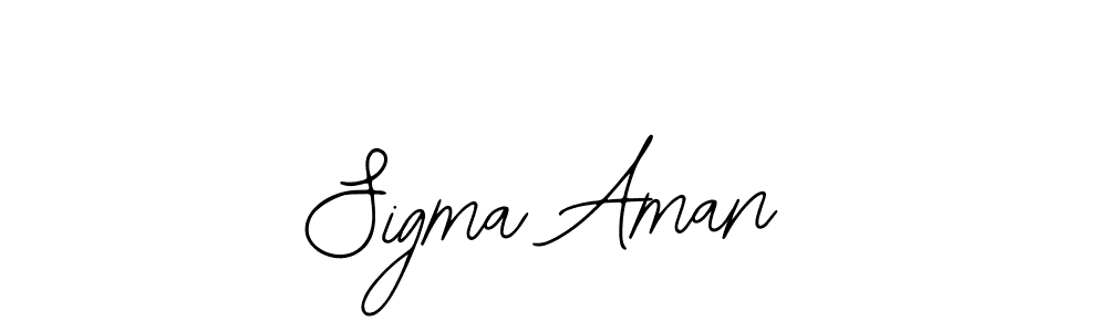 Design your own signature with our free online signature maker. With this signature software, you can create a handwritten (Bearetta-2O07w) signature for name Sigma Aman. Sigma Aman signature style 12 images and pictures png