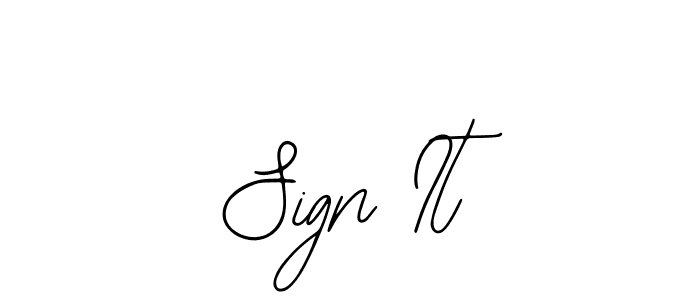 Best and Professional Signature Style for Sign It. Bearetta-2O07w Best Signature Style Collection. Sign It signature style 12 images and pictures png