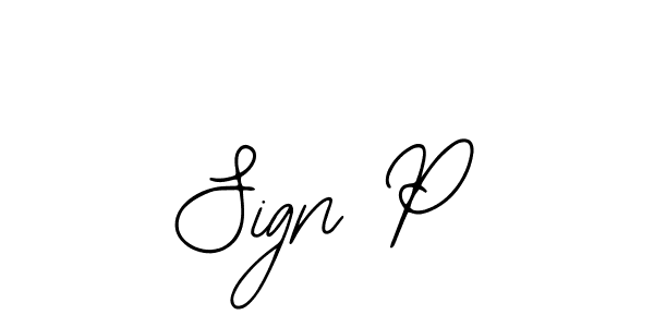 Design your own signature with our free online signature maker. With this signature software, you can create a handwritten (Bearetta-2O07w) signature for name Sign P. Sign P signature style 12 images and pictures png