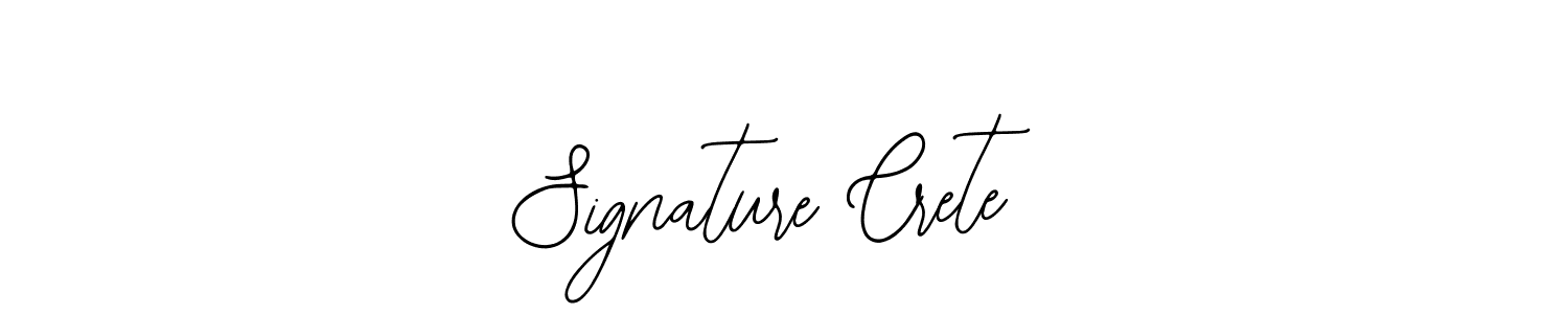 Design your own signature with our free online signature maker. With this signature software, you can create a handwritten (Bearetta-2O07w) signature for name Signature Crete. Signature Crete signature style 12 images and pictures png