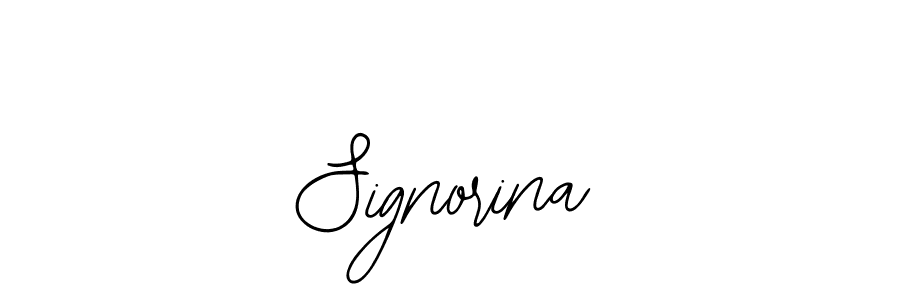 Best and Professional Signature Style for Signorina. Bearetta-2O07w Best Signature Style Collection. Signorina signature style 12 images and pictures png
